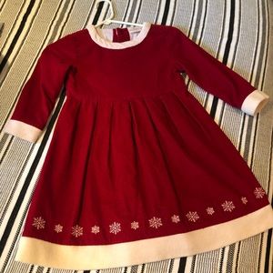 Hanna Andersson holiday Christmas dress. Size 6–7